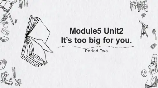 小学英语外研版五年级下册《Moudle5Unit2period2》课件