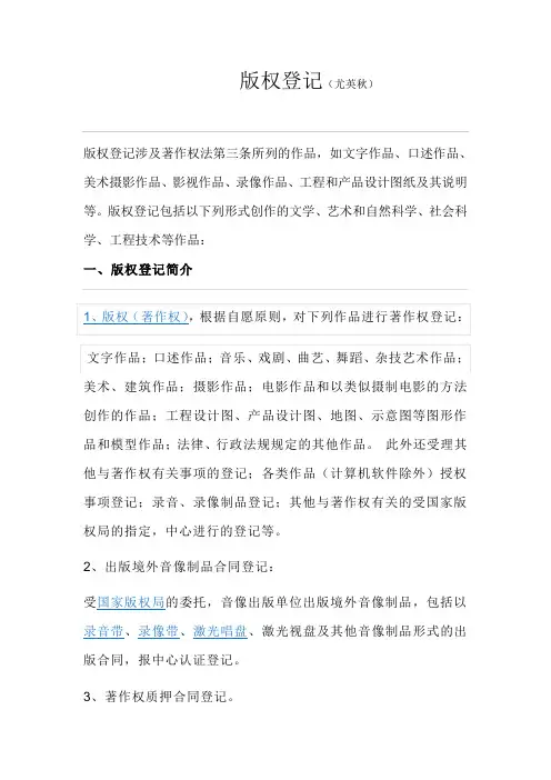 版权登记