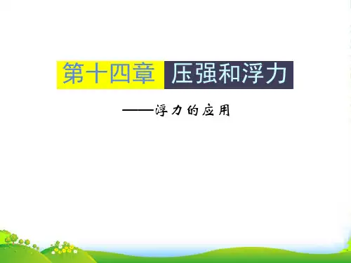 九年级物理全册 第十四章 浮力的应用课件 新人教版