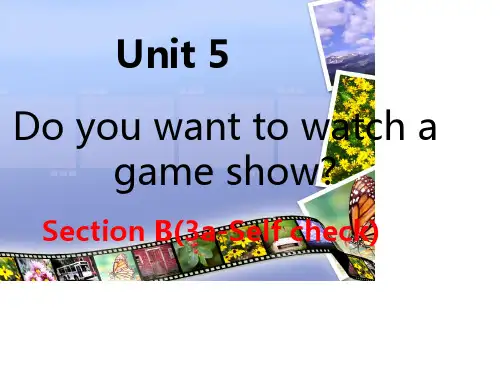 八年级英语上册unit 5Section B( 3a-Self check)