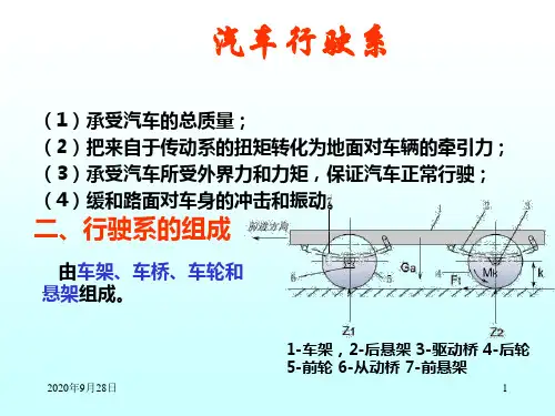 车架、车桥和车轮2010解析PPT课件
