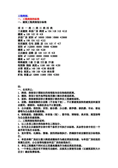 工程类别环境类别场地类别和土壤类别