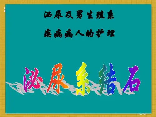 泌尿系结石病人的护理(外科护理学)  ppt课件