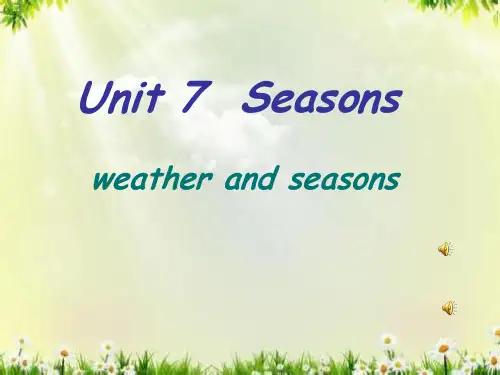 牛津译林版八年级英语上册《nit 7 Seasons  Welcome to the unit》优质课课件_22