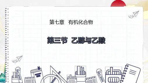 7.3 乙醇与乙酸 超好用的优秀公开课获奖课件高一下学期化学人教版必修第二册