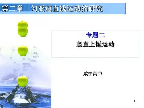 专题二 竖直上抛运动课件.ppt