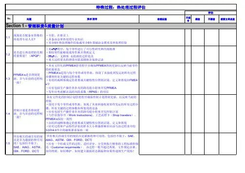 CQI-9热处理过程评审表