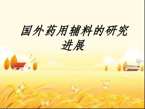 国外药用辅料的研究进展