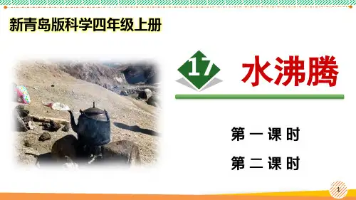 新青岛版科学四年级上册《水沸腾》优质课件