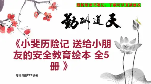 《小斐历险记 送给小朋友的安全教育绘本 全5册 》读书笔记思维导图
