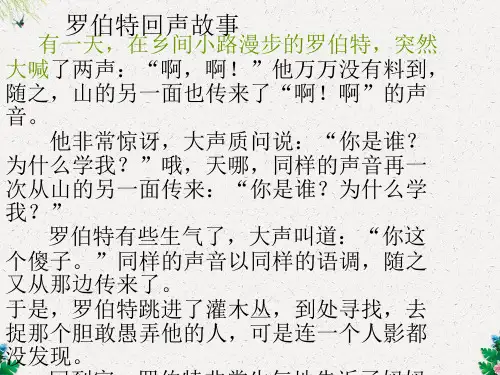 四年级上册音乐课件-第六单元亲爱的回声1_苏少版