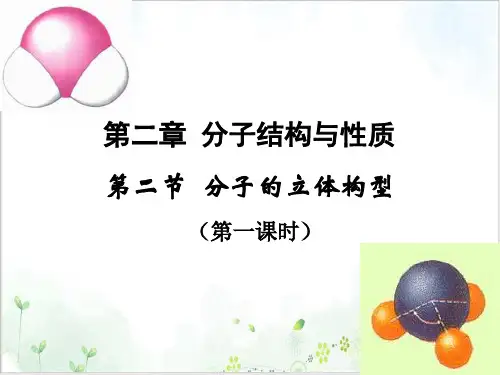 【人教版】化学选修三分子的立体构型1