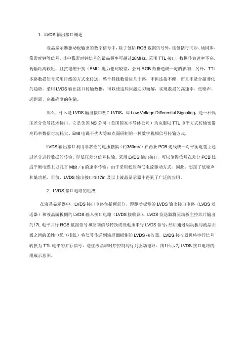 (完整版)LVDS接口详解
