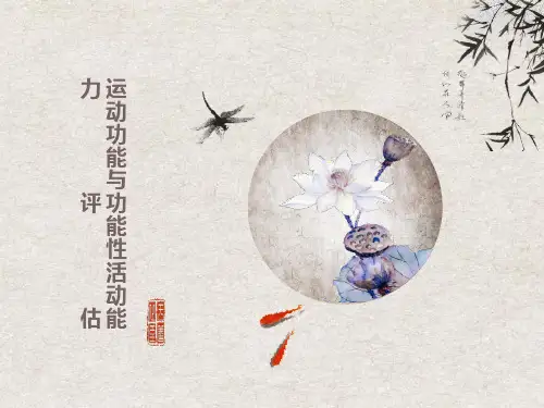 运动功能与功能性活动评估