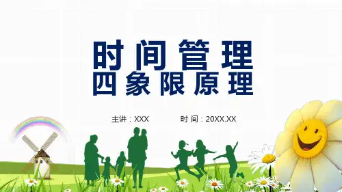 时间管理之四象限原理培训教学PPT课件