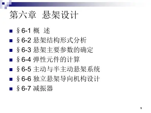 悬架设计方案