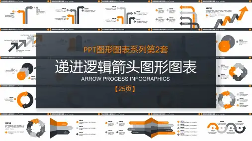 递进逻辑箭头图形图表