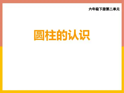 西师大版六年级下册数学《圆柱的认识》圆柱和圆锥PPT教学课件