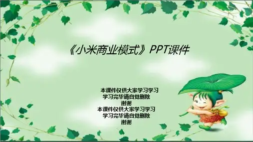 《小米商业模式》PPT课件