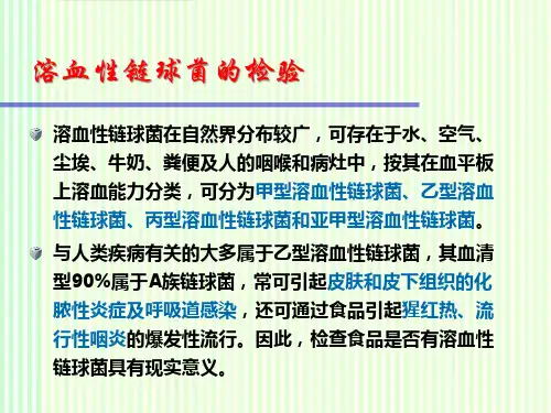 溶血性链球菌的检验