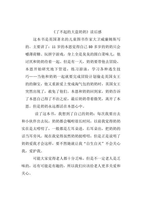 了不起的大盗奶奶