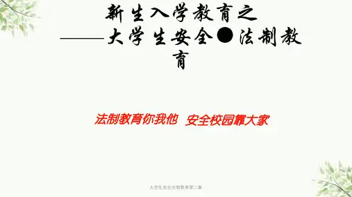 大学生安全法制教育第二章课件