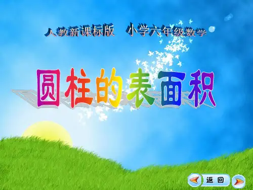 苏教版六年级下册数学《圆柱的表面积》圆柱和圆锥2精品PPT教学课件
