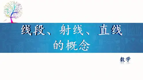 80.线段、射线、直线的概念