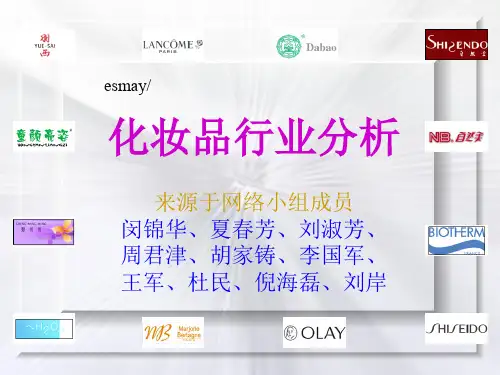 化妆品相关化妆品行业分析-37页PPT资料