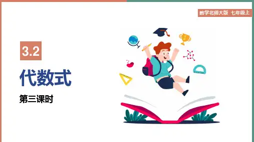 初中数学北师大版七年级上册《第3课时代数式》课件