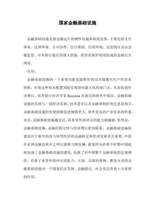 国家金融基础设施
