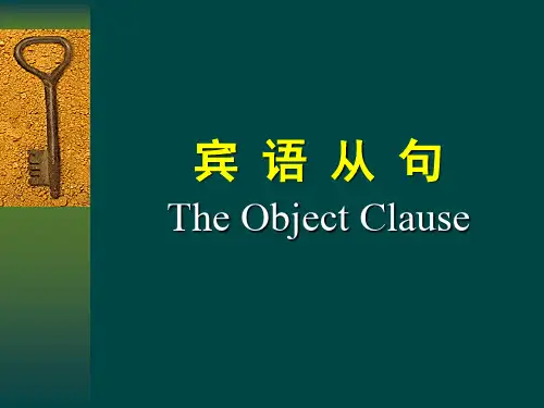 宾语从句详解及练习PPT
