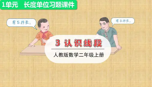 二年级上册数学认识线段练习人教版