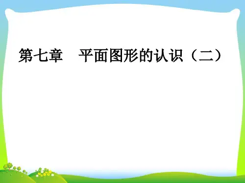 苏科版七年级数学下册第七章《平面图形的认识(二) 》公开课课件
