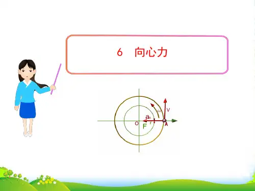 人教版中学物理必修二：5.6向心力(共25张PPT)