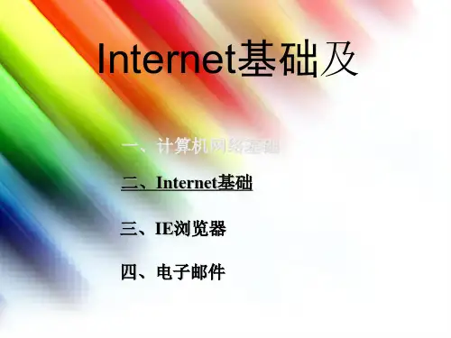Internet基础及应用精品PPT课件