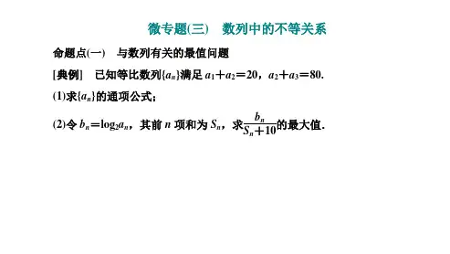 2025年高考数学一轮复习-第二板块-数列-微专题(三)数列中的不等关系【课件】