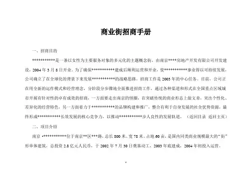 南京某商业街招商手册_secret
