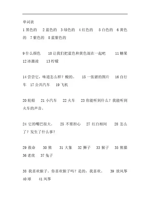 牛津沪教版三年级下英语总复习