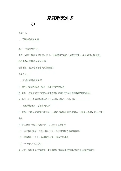 人教版品德与社会四年级上册《第三单元 花钱的学问 1 家庭小账本》_15