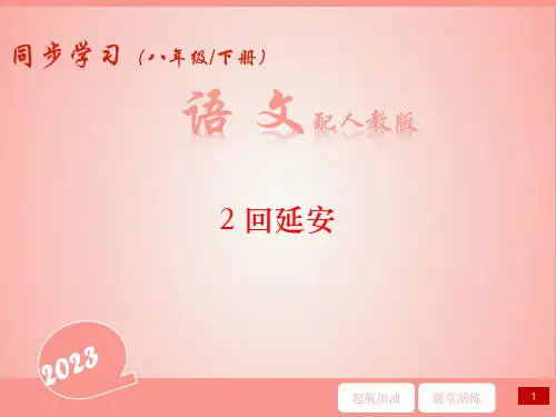 第2课《回延安》习题课件(共38张PPT)2022—2023学年部编版语文八年级下册