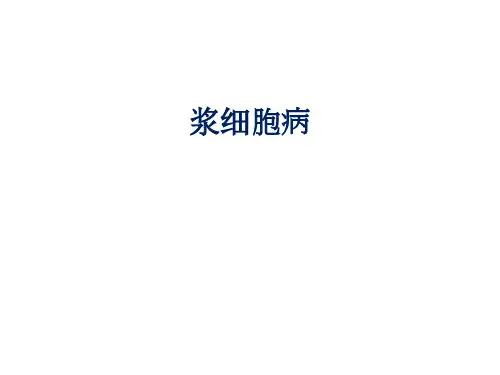 浆细胞病PPT课件