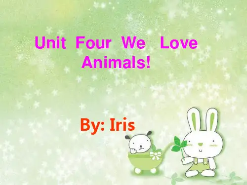 pep三年级英语上Unit4We-Love-Animals-partA-部分精品PPT课件
