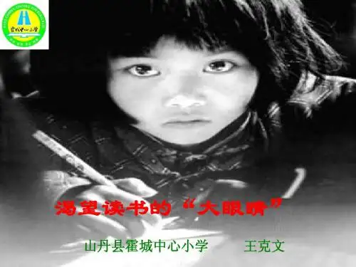 《渴望读书的大眼睛》ppt课件
