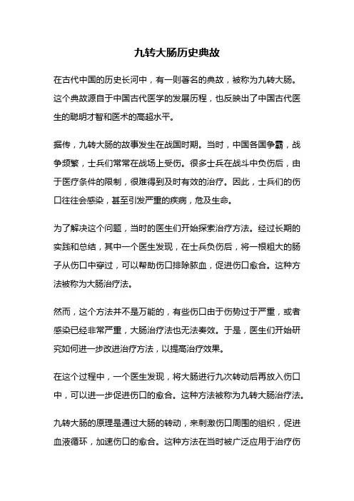 九转大肠历史典故