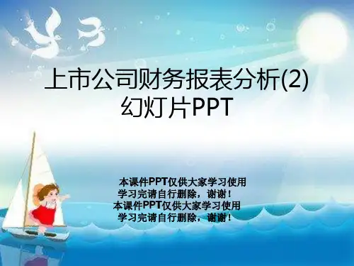 上市公司财务报表分析(2)幻灯片PPT