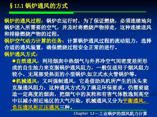 第12章工业锅炉的烟风阻力计算