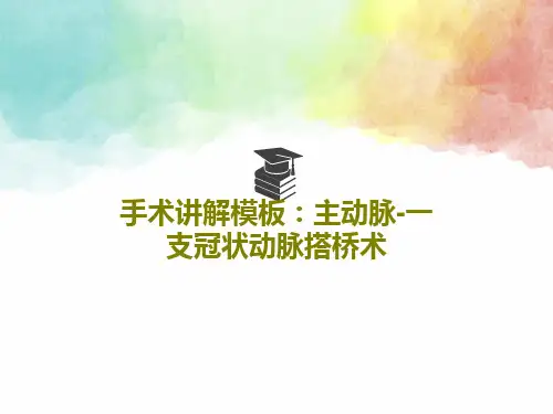 手术讲解模板：主动脉-一支冠状动脉搭桥术114页PPT