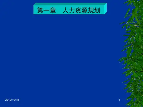 人力资源规划及工作岗位分析(ppt 112页)