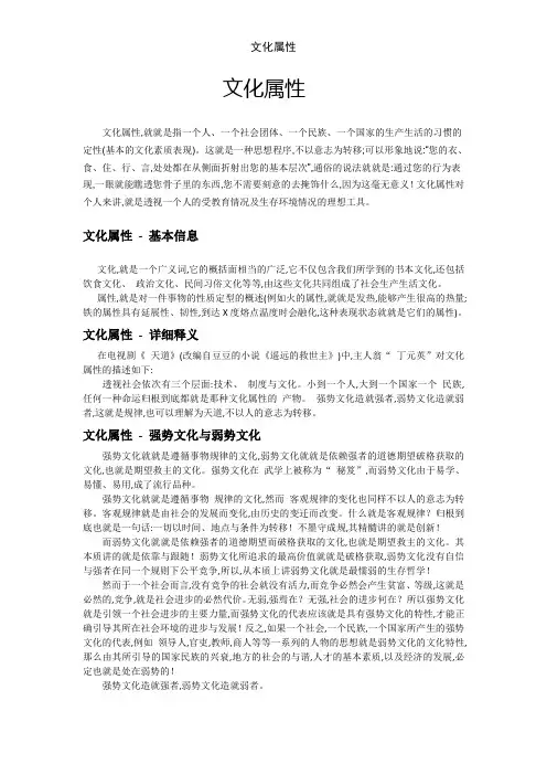 文化属性